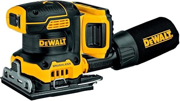 DEWALT DCW200D1 20V MAX XR Cordless 1/4 Sheet Variable Speed Sander Kit (2.0 Ah Battery)