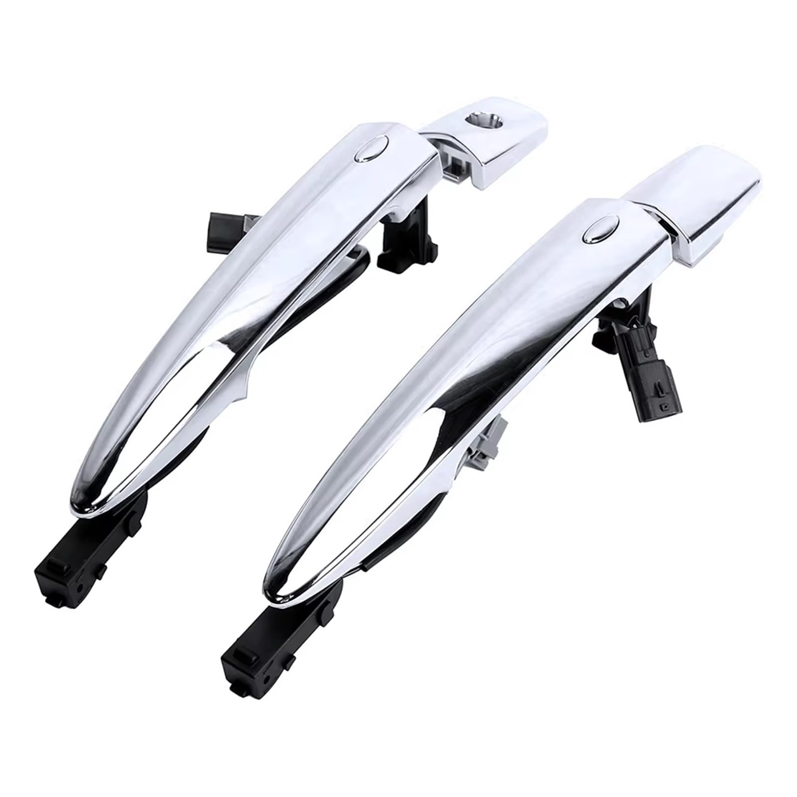 BYSKJZ Car Exterior Door Handle for Nissan for Leaf for Maxima for Murano for Sentra 2pcs Car Front Chrome Exterior Door Handles Silver ABS 826469N00A 806469N00A