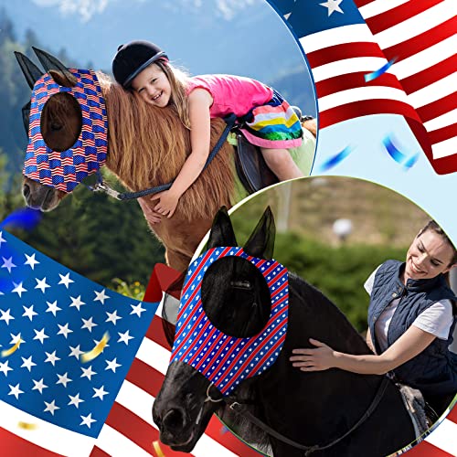 Chunful Patriotic American Flag Horse Fly Masks #TOP19