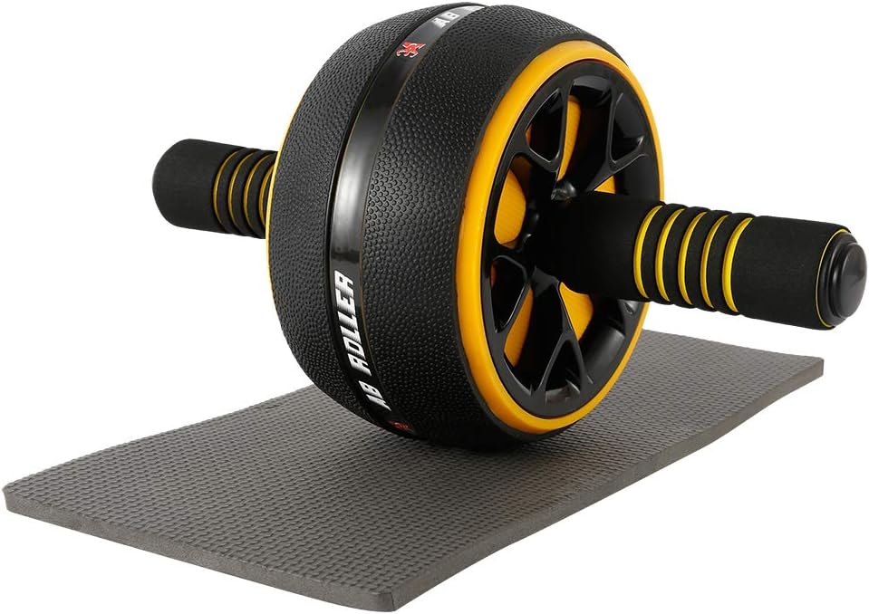 Ab Roller exercise Wheel Ab Core Fitness With Knee Mat Dual Glide Anti-slip Texture Detachable Wheel body for Home Abs workout Gym Fitness