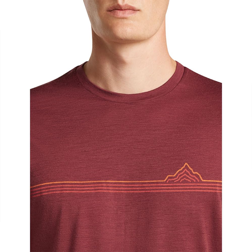 ICEBREAKER 150 Tech Lite Range Stripes Short Sleeve T-Shirt L