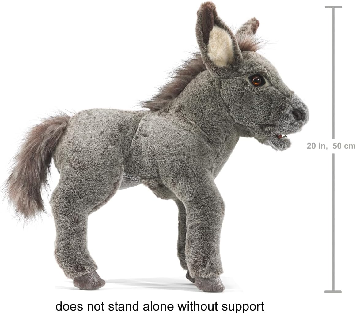 Folkmanis Baby Donkey Hand Puppet, Brown; Tan