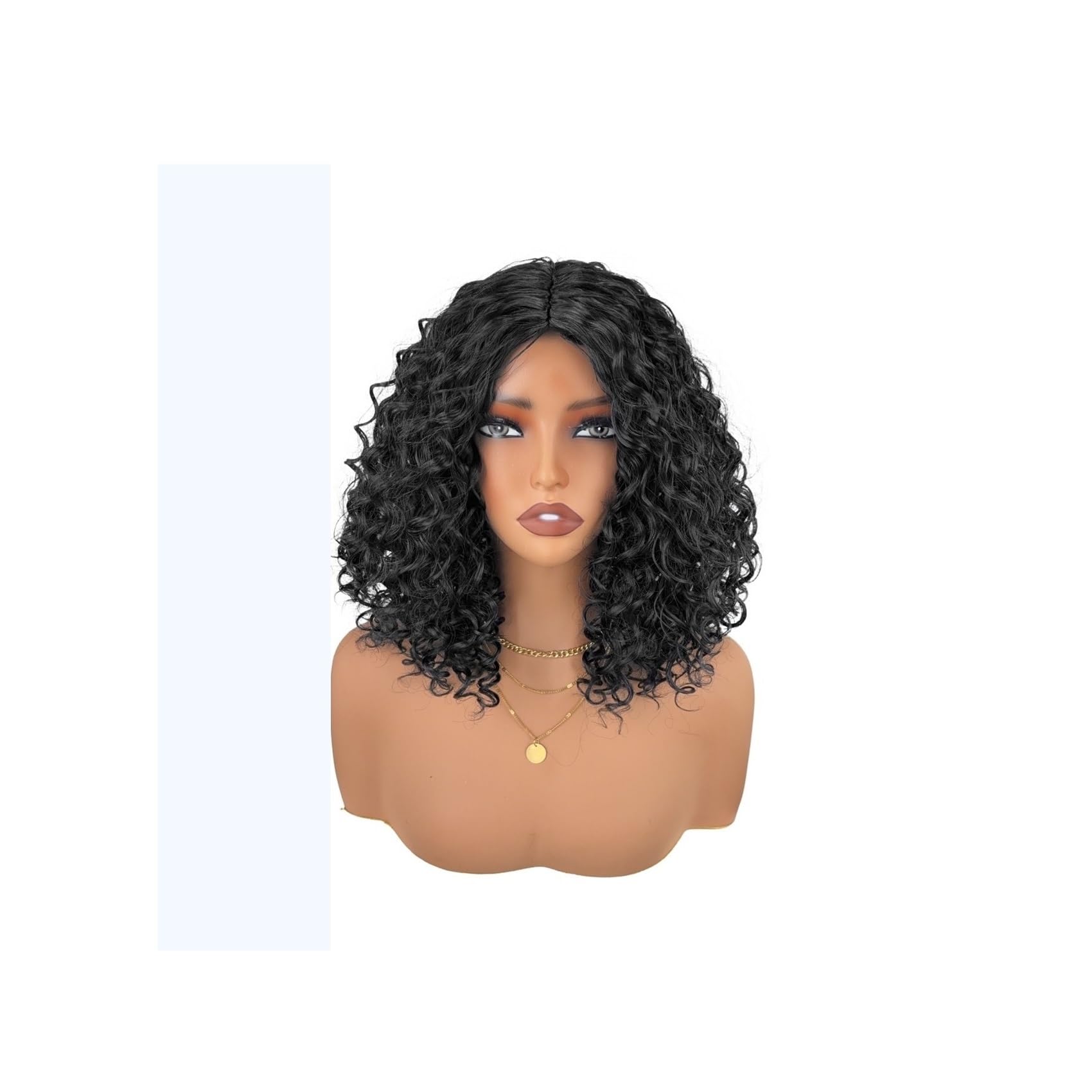 LIBANGRONG-888 Wigs Ladies' Medium sized Small Roll Wig Fluffy Daily Hair Cover Natural wig