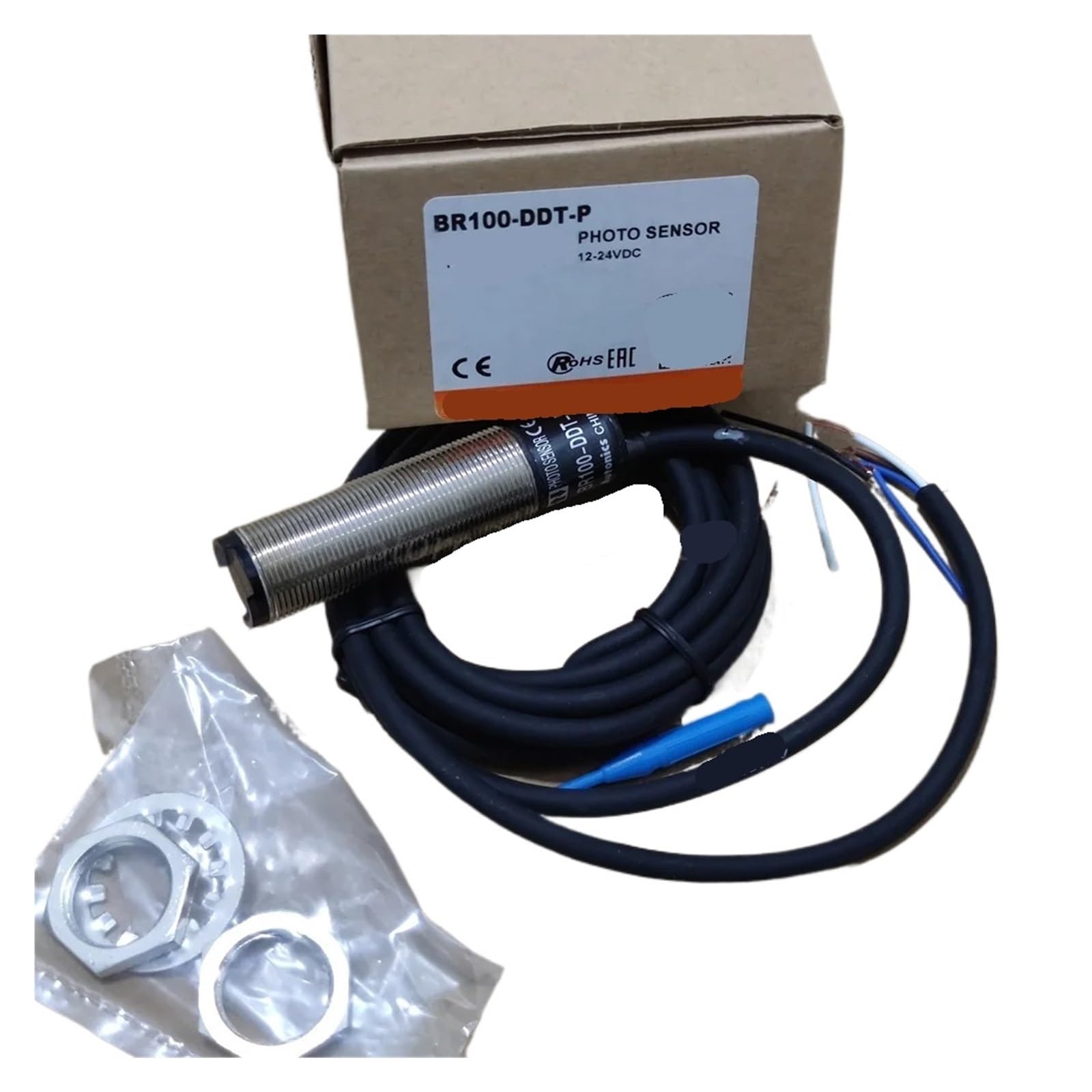 CXFCIHFT 1PCS BR100-DDT BR100-DDT-P BR400-DDT BR400-DDT-P Photoelectric Switch Sensor(BR400-DDT-P PNP)