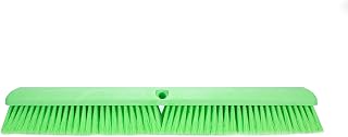 41891EC75 Omni Sweep Plastic Push Broom Head, Heavy Duty, Industrial Broom With Color Code System For Outdoor, Indoor, Garage, Concrete, Patio, Kitchen, Bathroom, 24 Inches, Lime