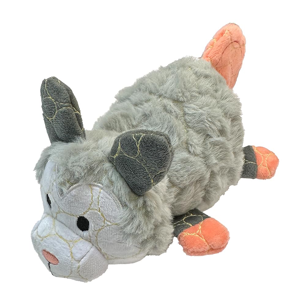Bite Force Wildlife Tough Plush Toy for Dogs - Built with Kevlar, Multi-Layered with Reinforced Seams, Durable Dog Toy. Squeaker for Interactive Play. Ideal for Strong Chewers (Opossum)