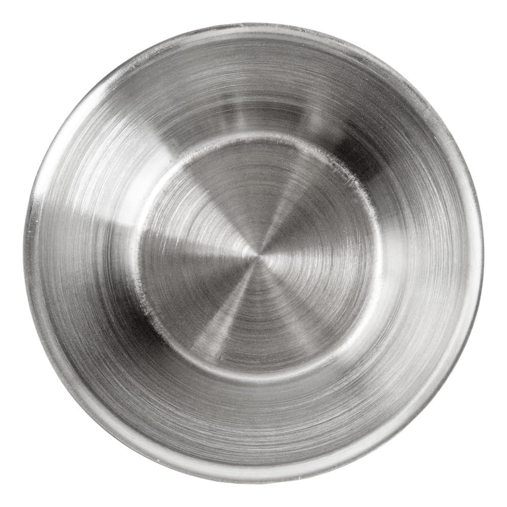 Kubek na przyprawy ze stali nierdzewnej, ramekin, kubek na sos - okrągły - 15 ml - pudełko 10 ct - akcesoria restauracyjne