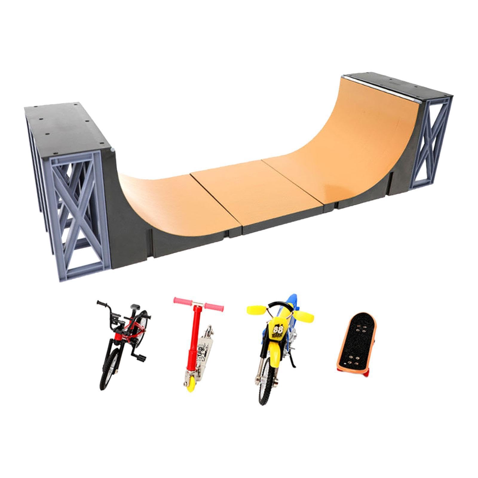 Rampes de Mini-Skateboard pour Les Doigts - Idée pour Les Enfants - Activités de Mini-Skate et de vélo sur Les Doigts - Jouet pour Enfants