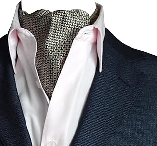 Cravatta Ascot Paisley Jacquard Multicolore Cravatte da Cerimonia Cravatta da Uomo Ascot Accessories