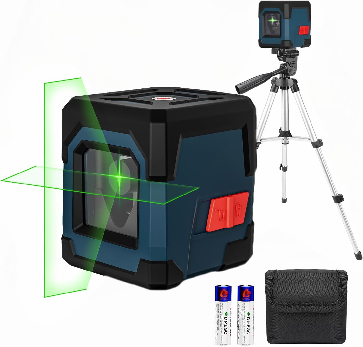 Laser Level, RockSeed Cross Line Laser with Self-Leveling, Vertical and Horizontal Line, Rotatable 360 Degree, Carrying Pouch, Battery Included (lv1)