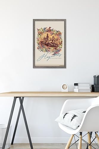 Vista 76 de Trends International The Wizarding World: Harry Potter - Póster de pared floral de Hogwarts, 14.725 x 22.375 pulgadas, versión premium sin marco