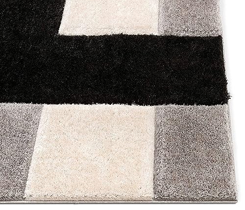 Image of Carpet Mahal Presence Gorgeous Design of Super Soft Shaggy Carpet for Living Room, Bedroom, Hall and Anywhere in Home. [6x6 feet] Square.
