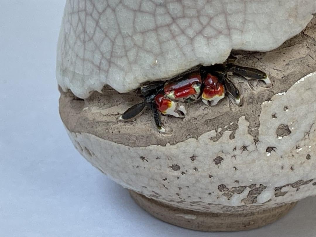 楽山湯呑 水月 二六焼 佐々木 天神蟹蓋付湯呑 Amazon.co.jp: 楽山湯呑 水月 二六焼 佐々木 天神蟹蓋付湯呑 茶道具