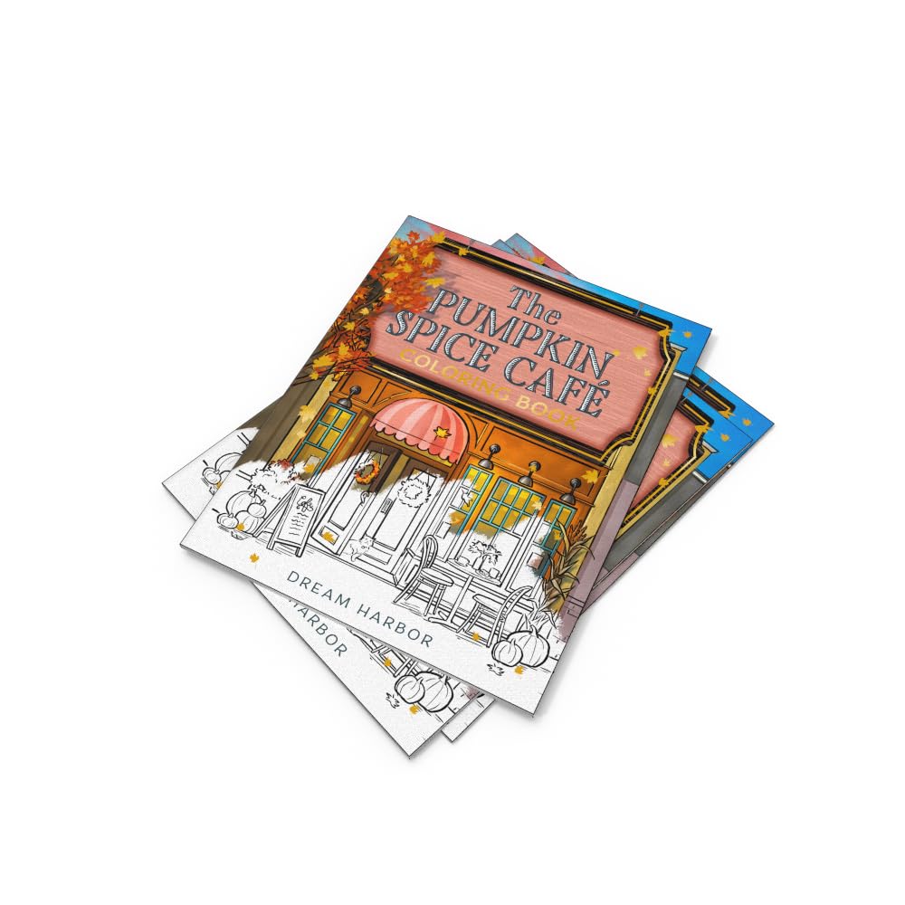 The Pumpkin Spice Café Coloring Book: The official Pumpkin Spice Café coloring book for adults and teens featuring cozy hygge scenes for relaxation and fun in fall 2025