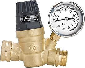 pressão água RV,RV lidar com redutor pressão água ajustável | Suprimentos regulação pressão água grancompatibilidapara RV, campista e trailer viagem Hersil