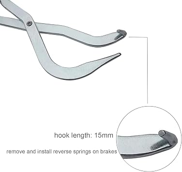 Brake Spring Pliers Drum Brake Spring Tool for Drum Brake Shoe Return Spring Install & Remove