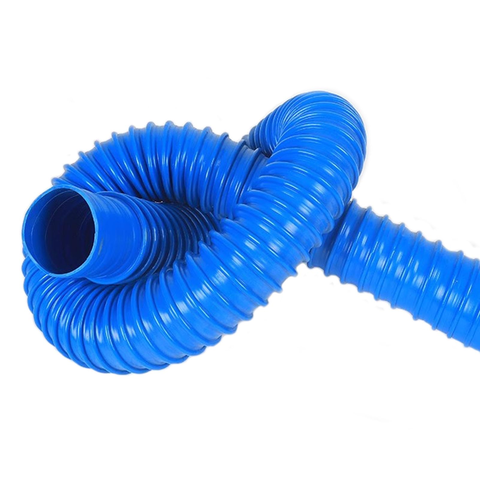 Tubo di sfiato resistente in PVC blu per asciugatrice, diametro 100 mm, lunghezza 1 m, tubo di scarico per condotto dell'aria B, per sfiati asciugatrice