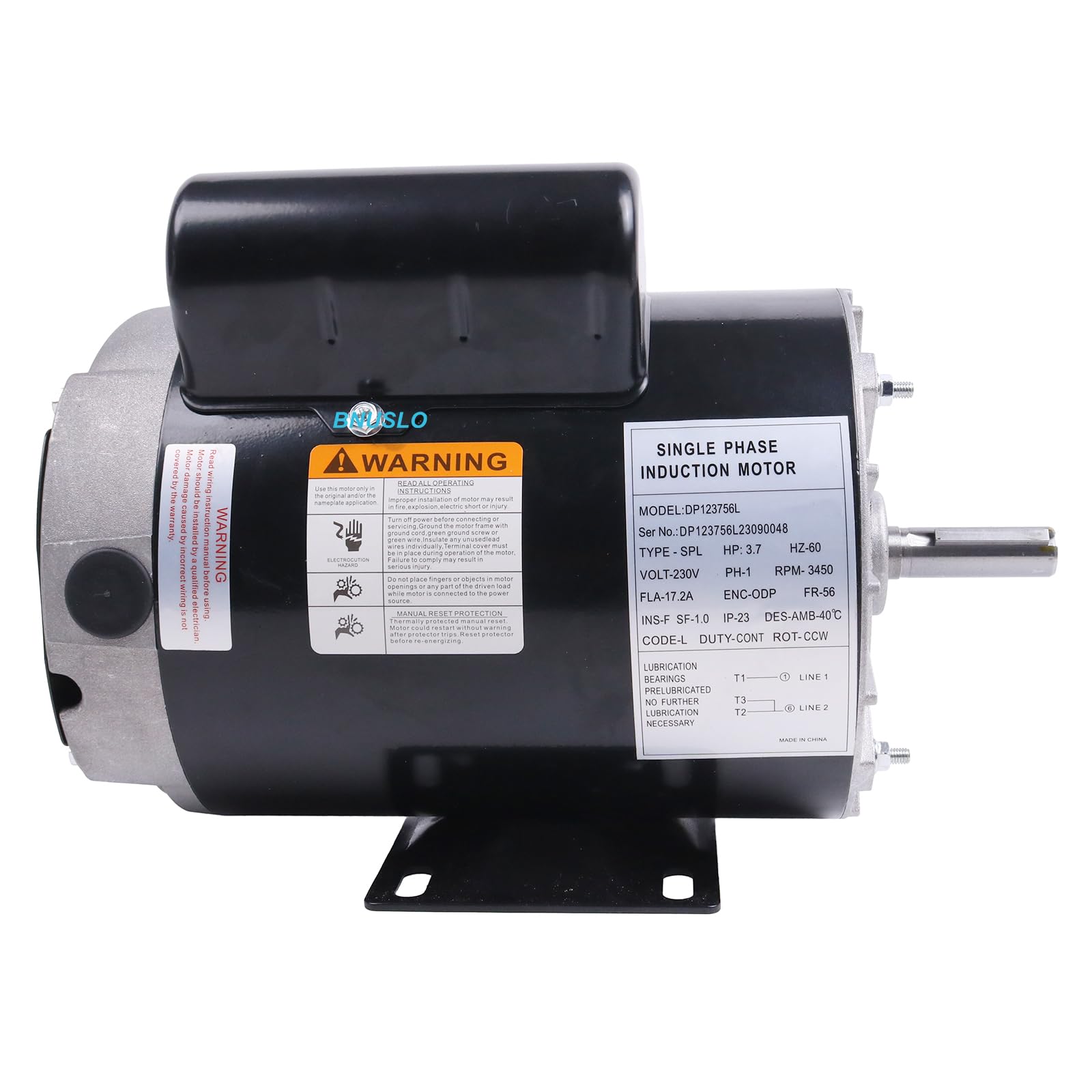 Amazon.com: BNUSLO 230V 3.7HP 5/8