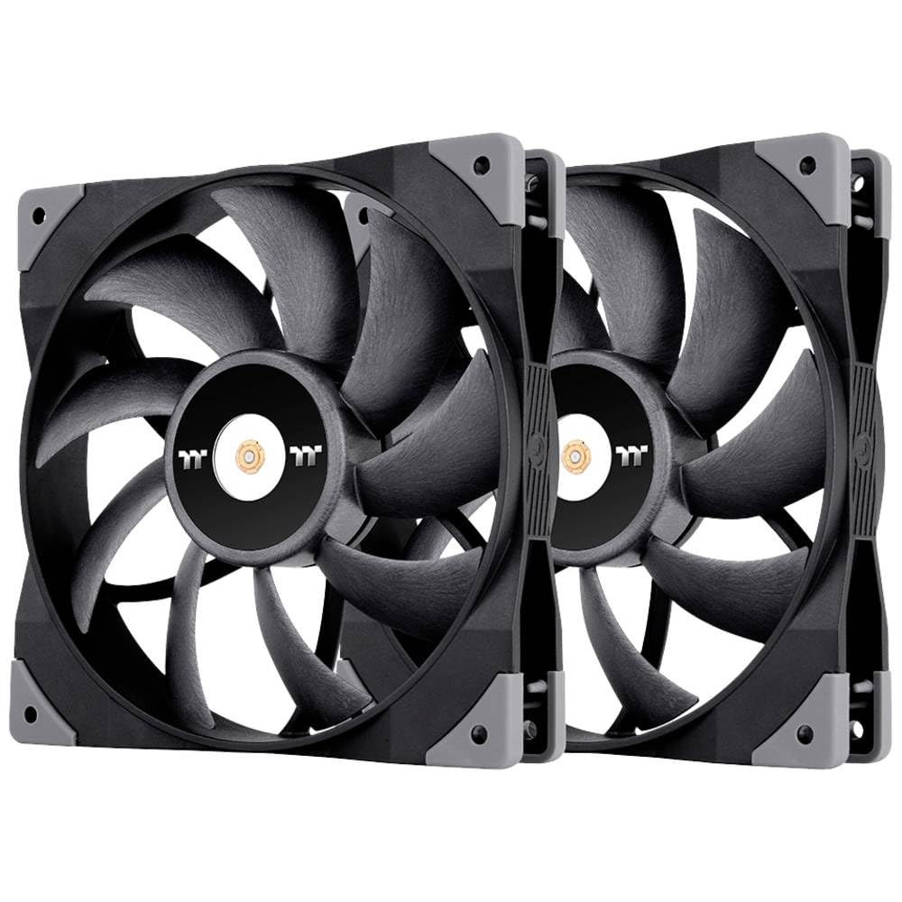 Thermaltake TOUGHFAN 14 Carcasa del ordenador Ventilador 14 cm Negro 2 pieza(s)