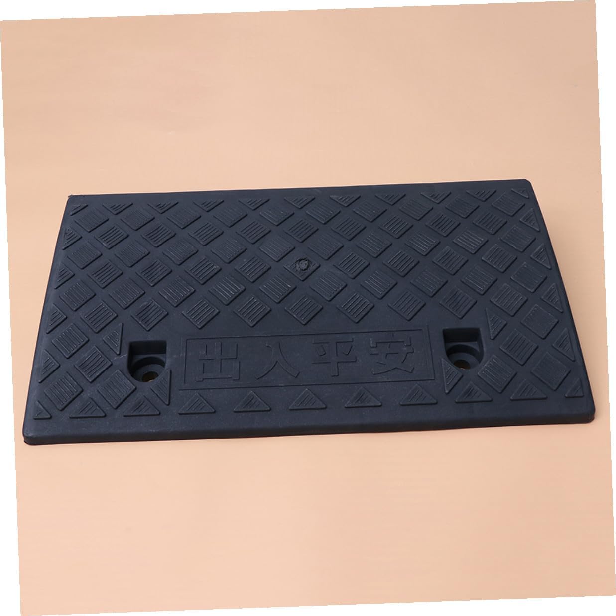 Luxshiny Car Curb Ramp Vehicle Slope Ramp 50x27x9cm Black for Driveway Loading Dock Motorcycle Wheelchair