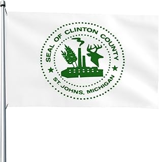 Heavy Duty Clinton Seal Flag 4x6 Ft Durable Outdoor Banner Home Party Welcome Flag Patio Decor Flag