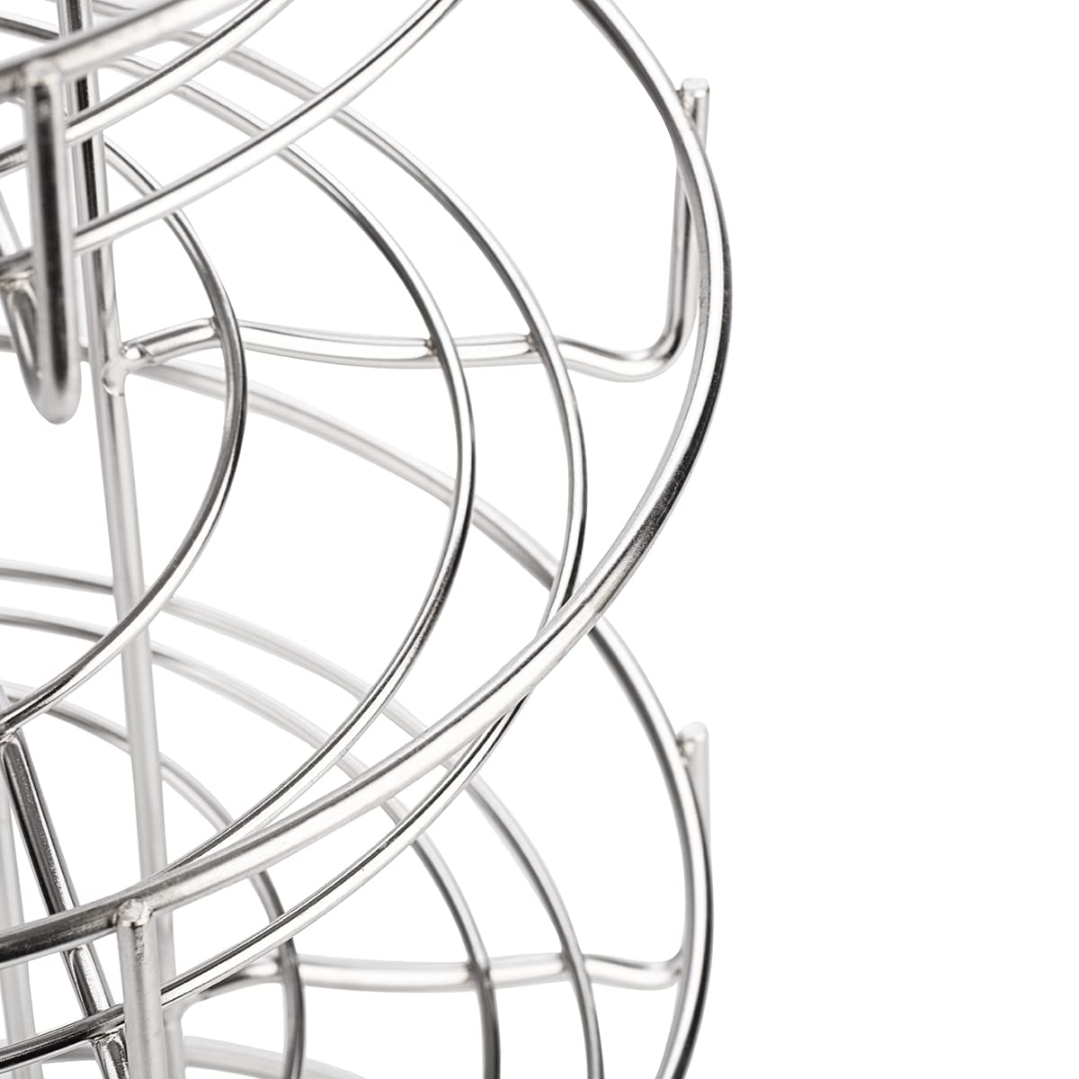 Toplife Estantes de Almacenamiento de Huevos, Diseño en Espiral, Plata