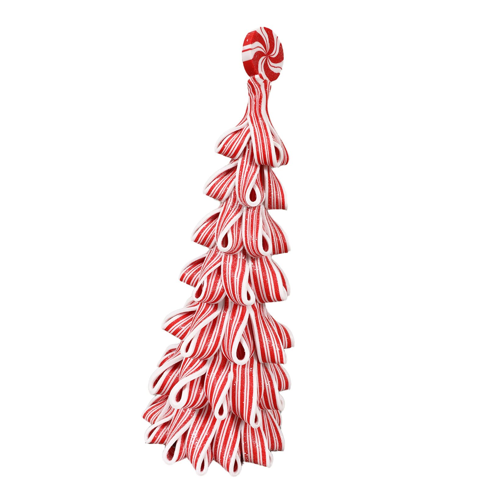 Christmas Tree Tabletop Ornament, PVC Soft Clay Freestanding Holiday Decor for Shelf, Counter, Mantel and Desktop Display Freestanding Tree Display Mantel Counter Desktop