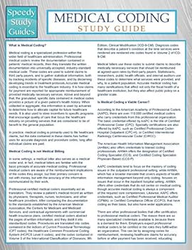 Paperback Medical Coding (Speedy Study Guide) Book