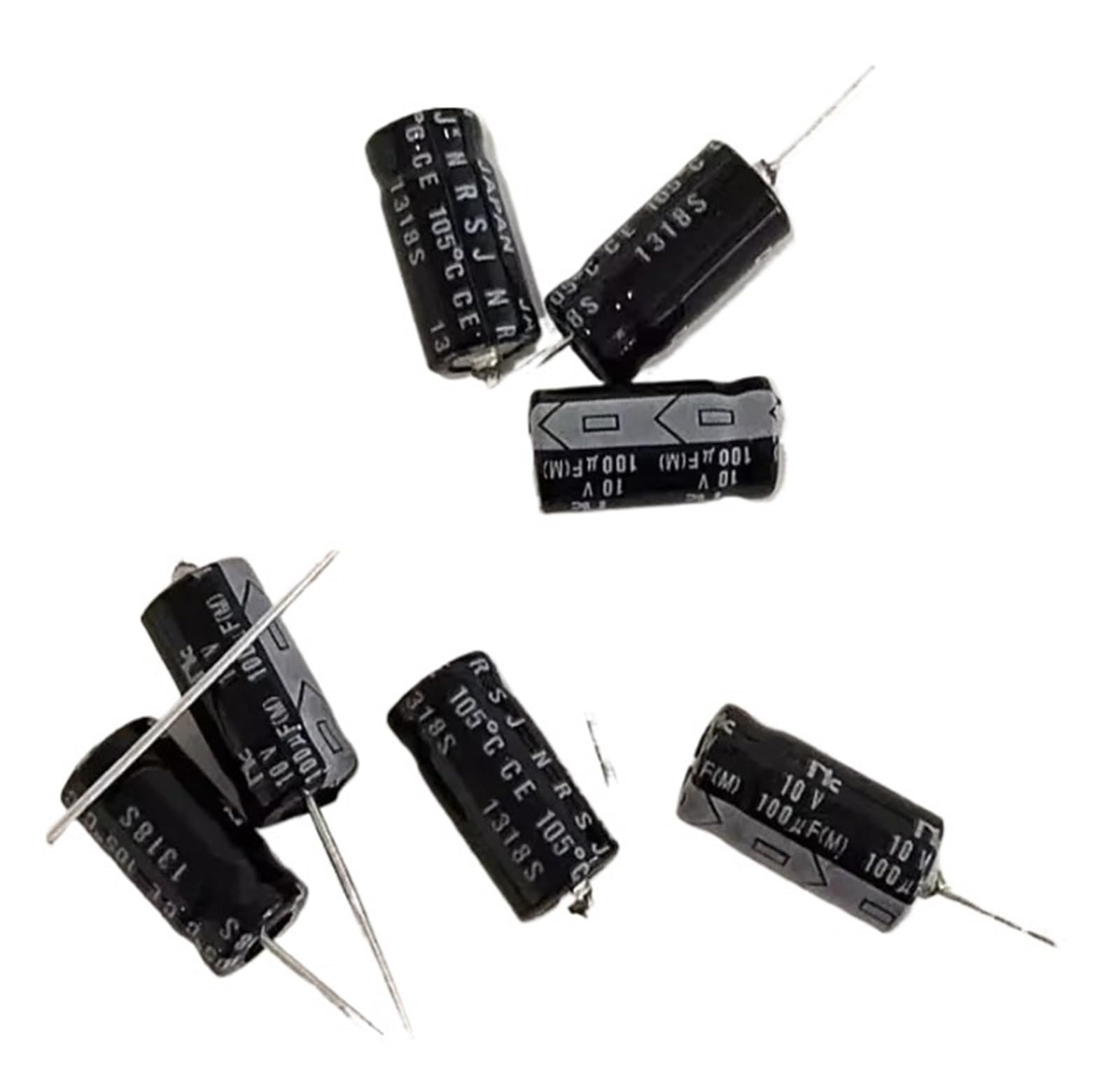 LEOTNNDQ 10PCS electrolytic capacitor 10v 100uf 6X13mm