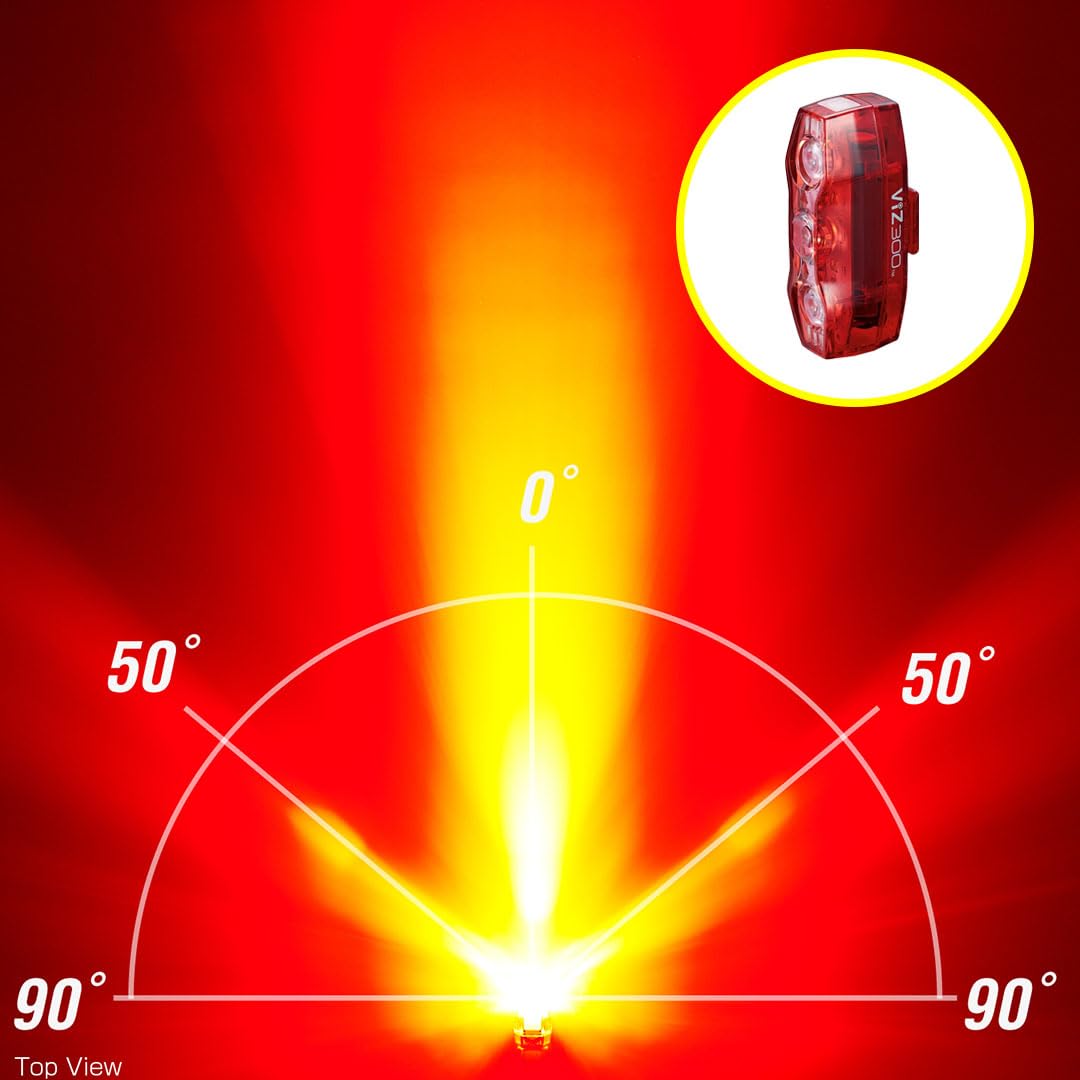 CatEye Set di luci per bicicletta, 900 lumen, anteriore e posteriore a LED, con lenti OptiCube, modalità multiple, alta visibilità MTB, illuminazione ricaricabile per guida notturna, accessori CatEye