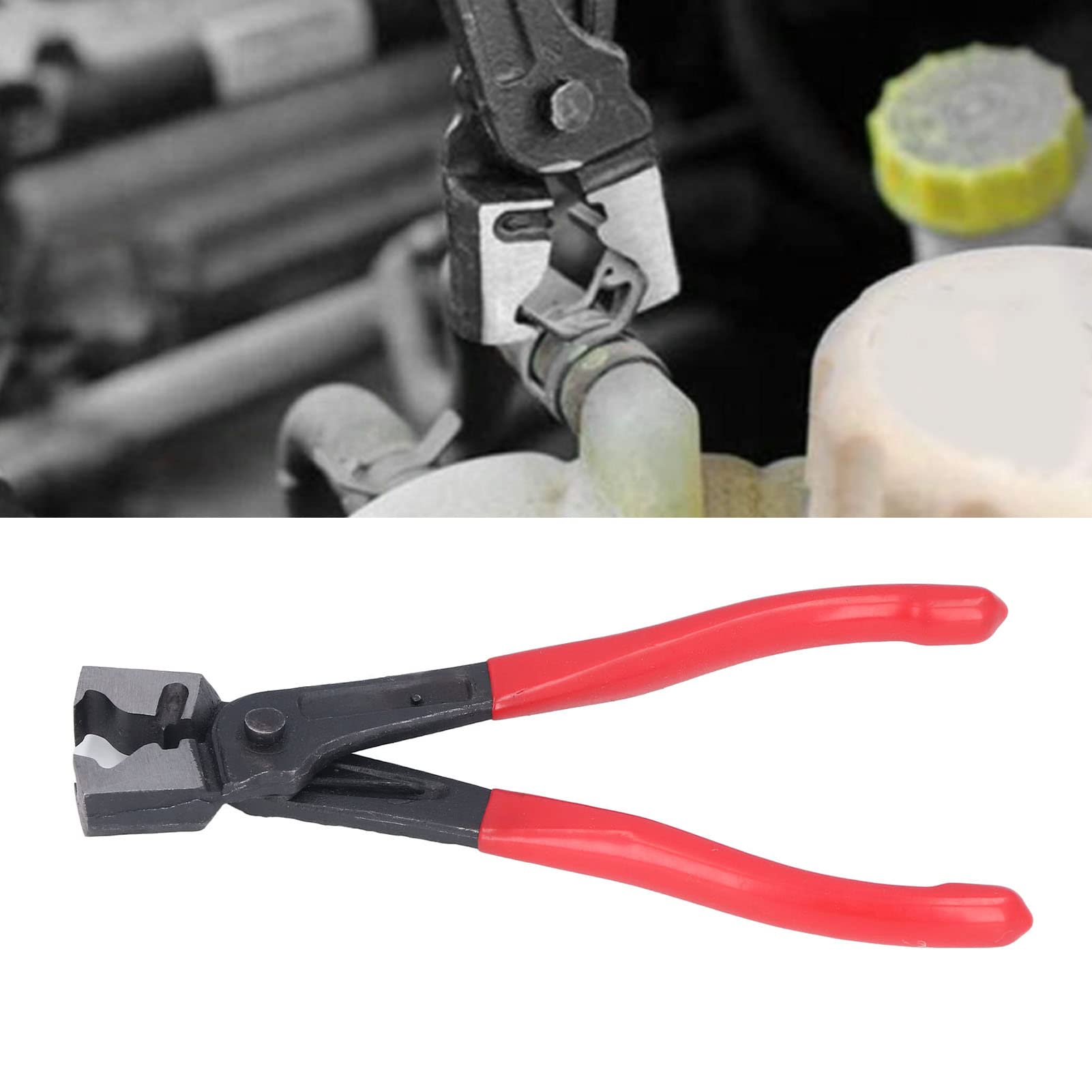 Pinza per Fascette Stringitubo Pinza per Collare Tipo R in Acciaio Al Carbonio per Risparmiare Manodopera Pinza per Fascetta per Stivale CV per la Manutenzione Automobilistica