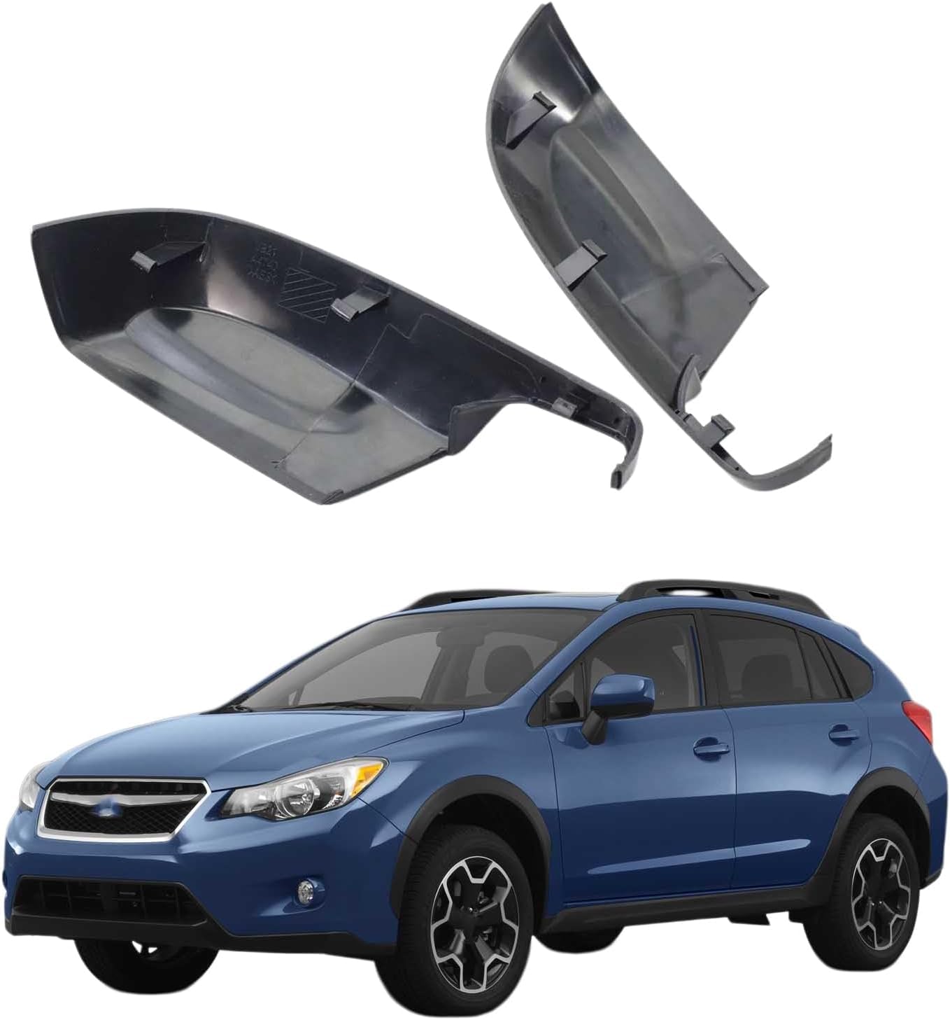 XJPGHA Wing Mirror Covers Caps for Subaru Crosstrek 2013-2014, Sturdy Durable Cover Housing Door Mirror Vehicle Accessory Rearview Side Covers