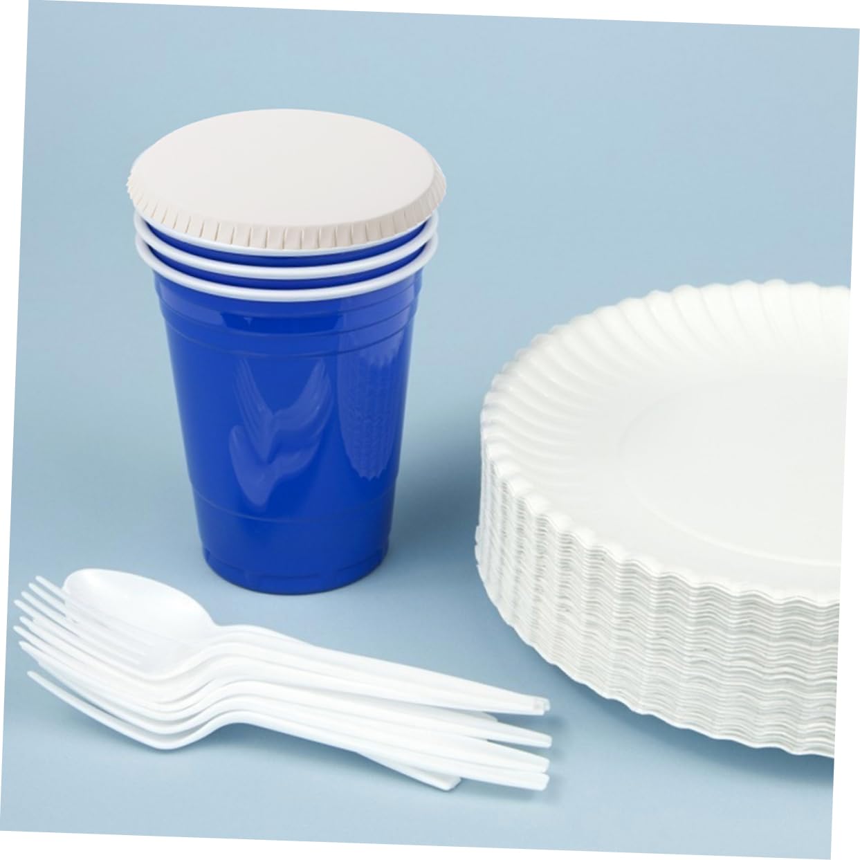 Cabilock 100 Pièces Couvercle de gobelet en papier jetable Accessoires pour boissons en buvant chaudes couvre-gobelets couvercles de gobelets en papier blanche