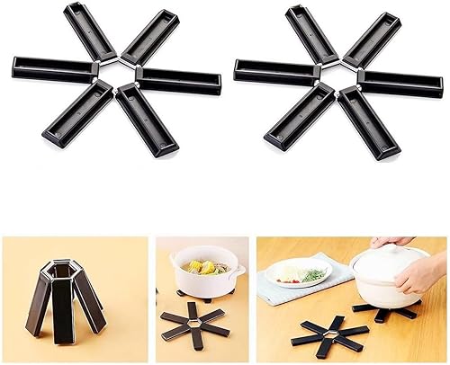 Almohadilla aislante plegable creativa 2023, alfombrilla de silicona resistente al calor, almohadillas calientes antideslizantes para encimeras,