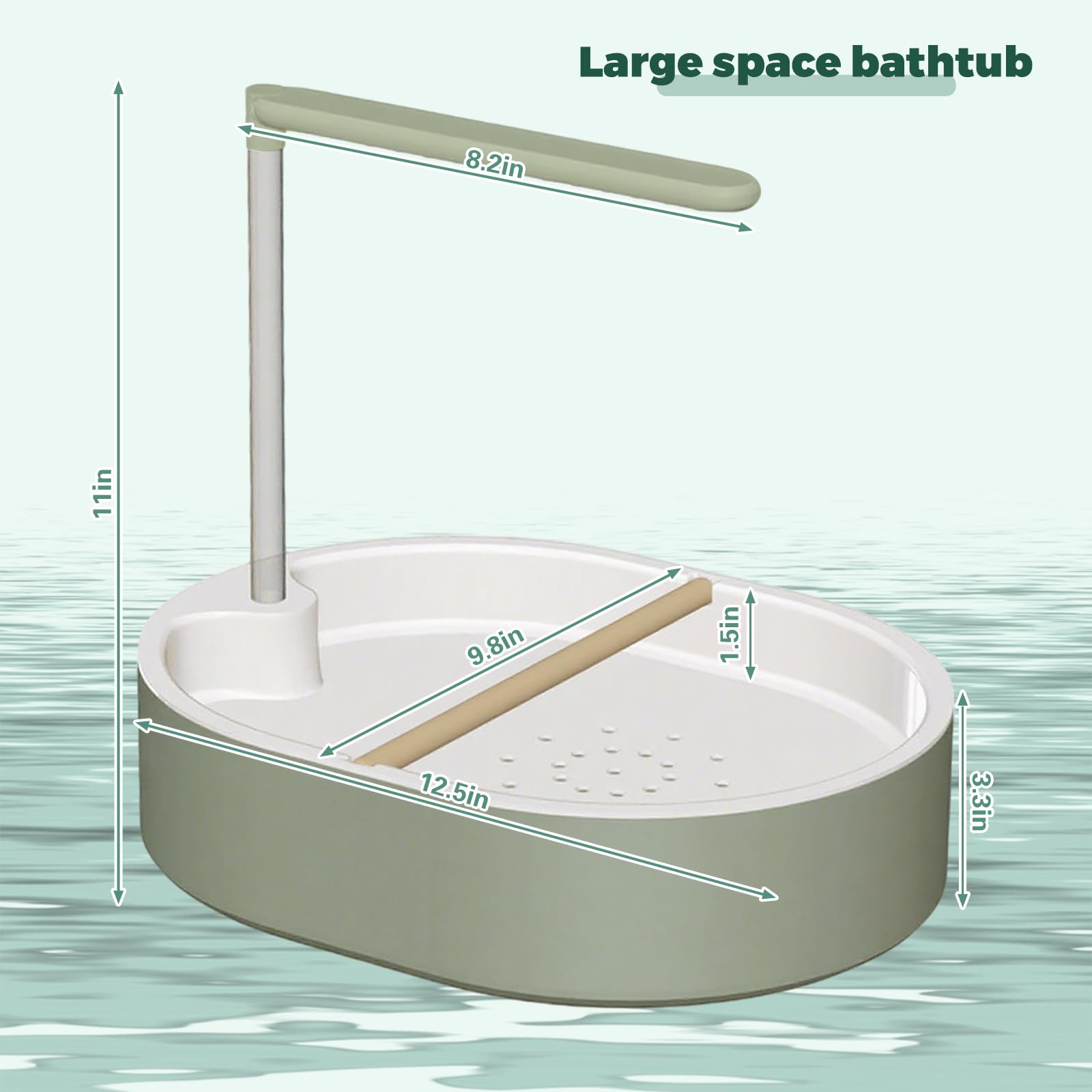 Parrot Bathtub Bird Automatic Bath Shower,Large Bird Shower Fountain Indoor Bathtub with Running Water, Contains USB and Pump,for Pet Birds, African Grey, Cockatiel, Conure, Budgie, Lovebird(Fashion) - image 2
