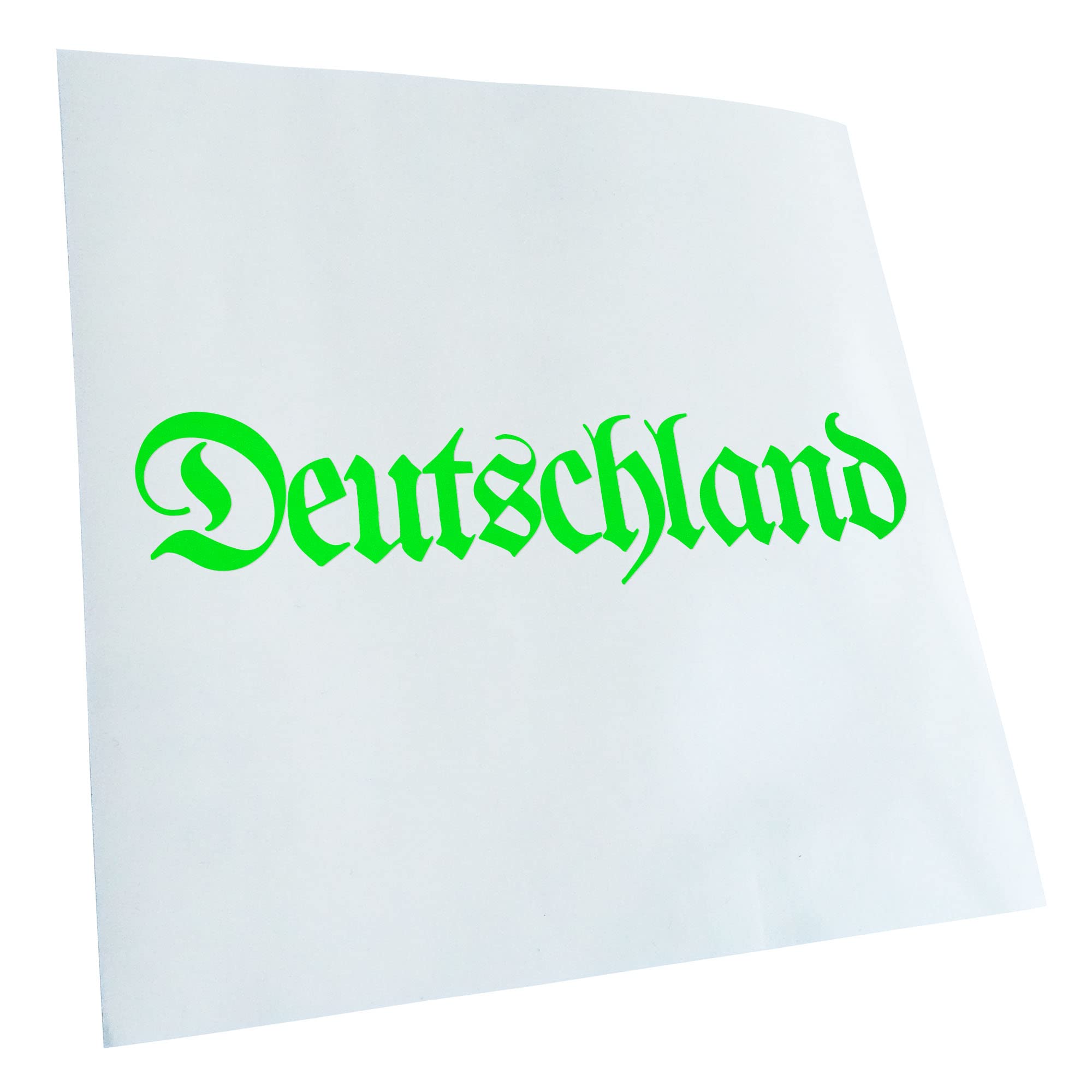 Kiwistar - Car Sticker - Neon Green - 40 x 10 cm Germany Old German - Rear Window Car Sticker Weatherproof for Car Truck Moped Truck - Sticker Exterior Self-Adhesive Tuning Accessories for Window