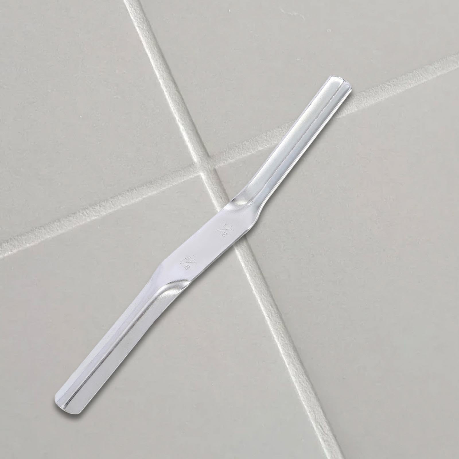 F Fityle 2x Juntador de Ladrillos Plateado de Doble Cara, Resistente, para Limpiar Y Reparar Huecos, Herramienta de Albañilería Profesional para