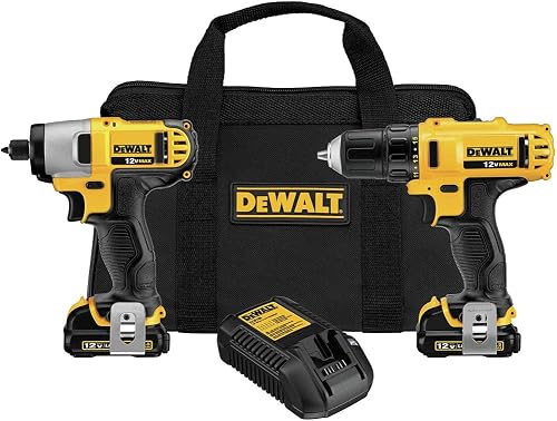 12V MAX Impact Driver and Drill Combo Kit with Battery and Charger Included (DCK211S2)