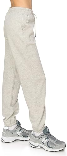 Miniatura 2 de Cali1850 Pantalones deportivos de forro polar de nube de alta calidad para mujer con cordón elástico suaves acogedores casuales