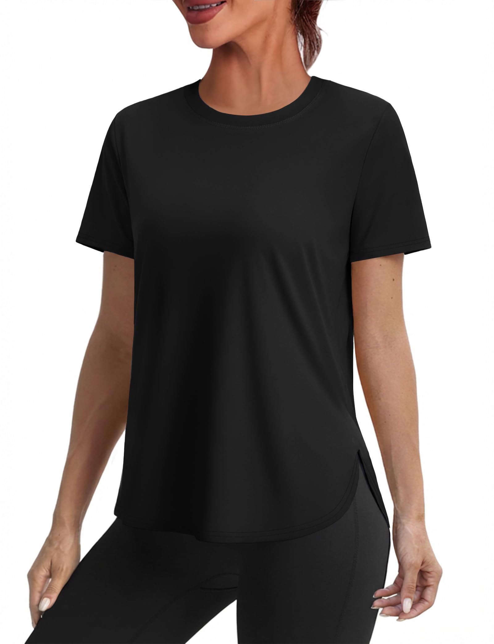 Women's Workout Tops for Women Sun Shirts UPF 50+ Short Sleeve UV Protection Shirt Lightweight Quick Dry Hiking Top for Women