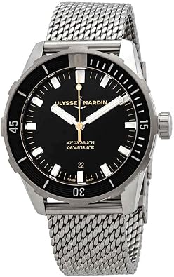 Ulysse Nardin Diver Automatic Black Dial Mens Watch 8163-175-7MIL/92