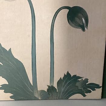 川端龍子　絹本色紙画【木版画手彩色花鳥12ヶ月】桐共箱　三越鑑製目録有　EA 川端龍子 絹本色紙画【木版画手彩色花鳥12ヶ月】桐共箱 三越