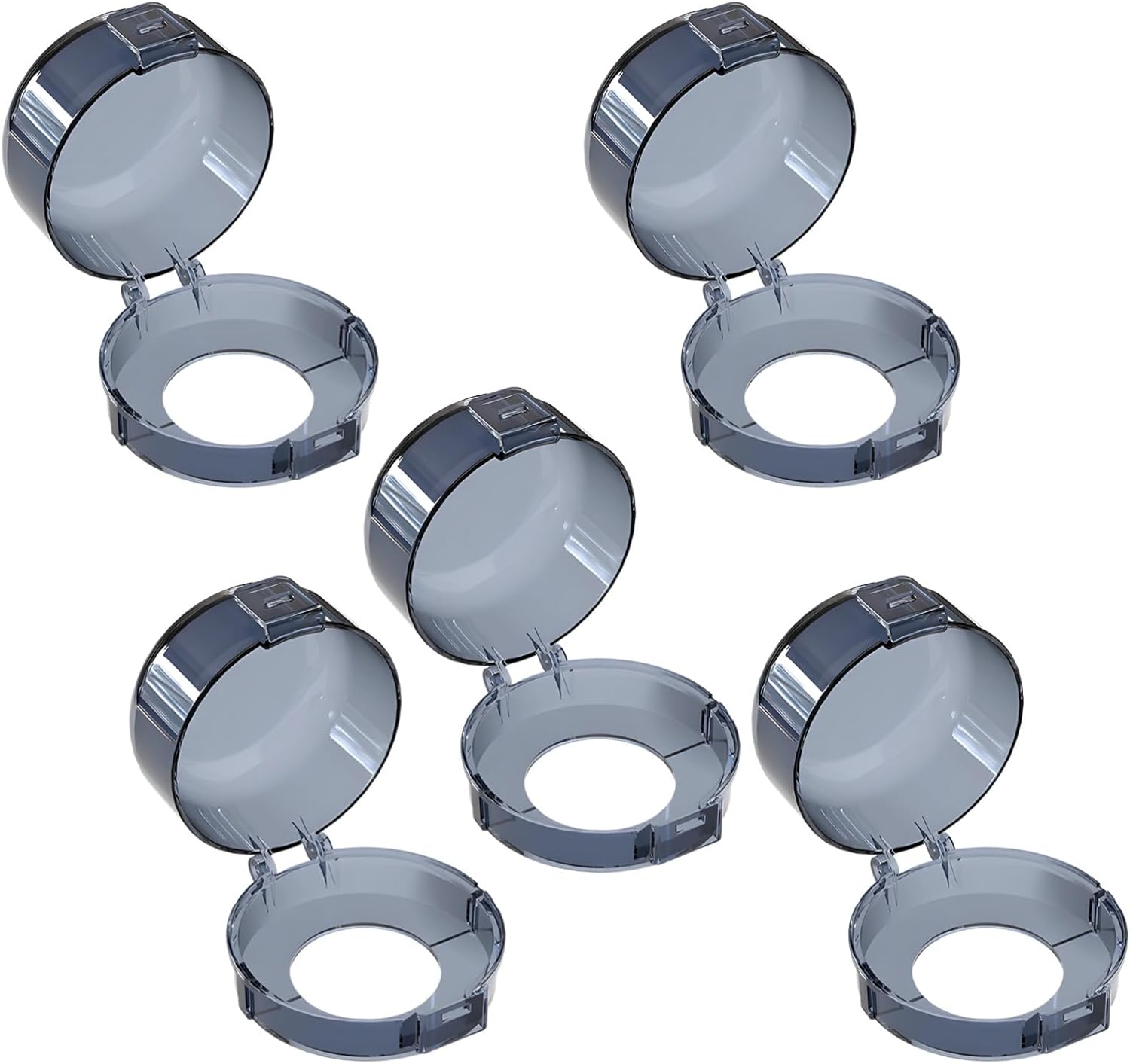 5 Pack Child & Pet Safety Stove Knob Covers, Heat Resistant & Dustproof, Adhesive Installation, Secure Lid for Kitchen Safety