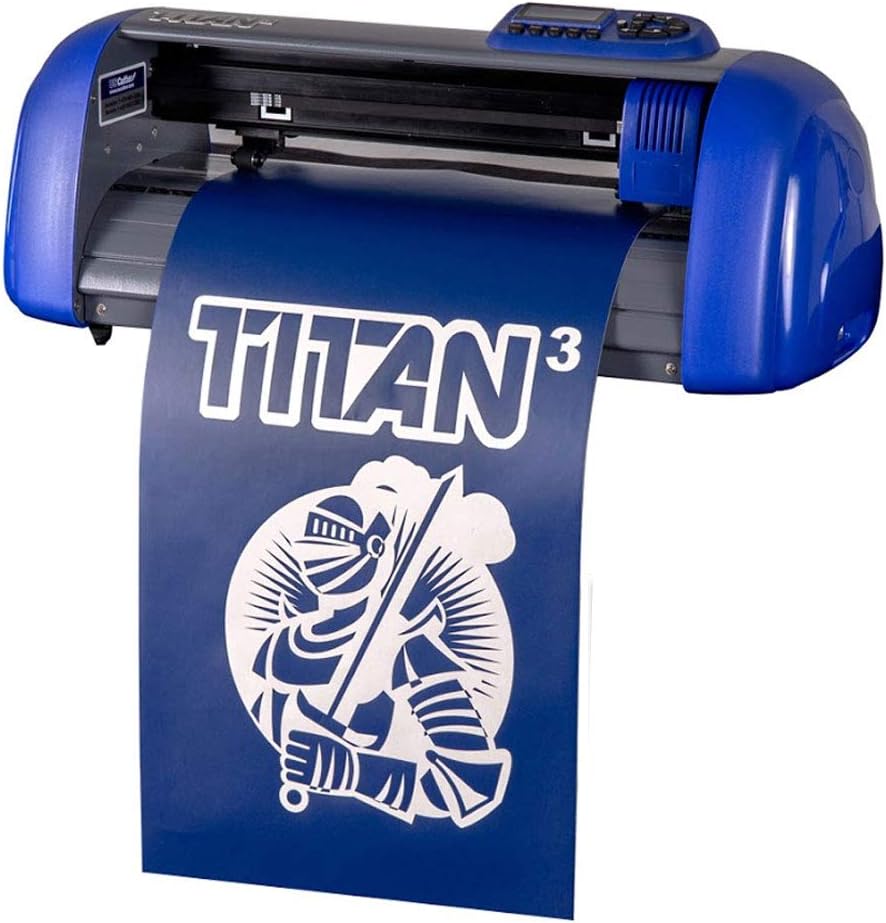 15" USCutter Table Titan 3 Craft Vinyl Cutter w/ARMS Contour Cutting + Design & Cut Software