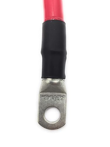 Miniatura 5 de 2 cables de batería de grado marítimo AWG, totalmente ensamblados con ojales resistentes estañados, medidas disponibles de 1 a 15 pies de largo