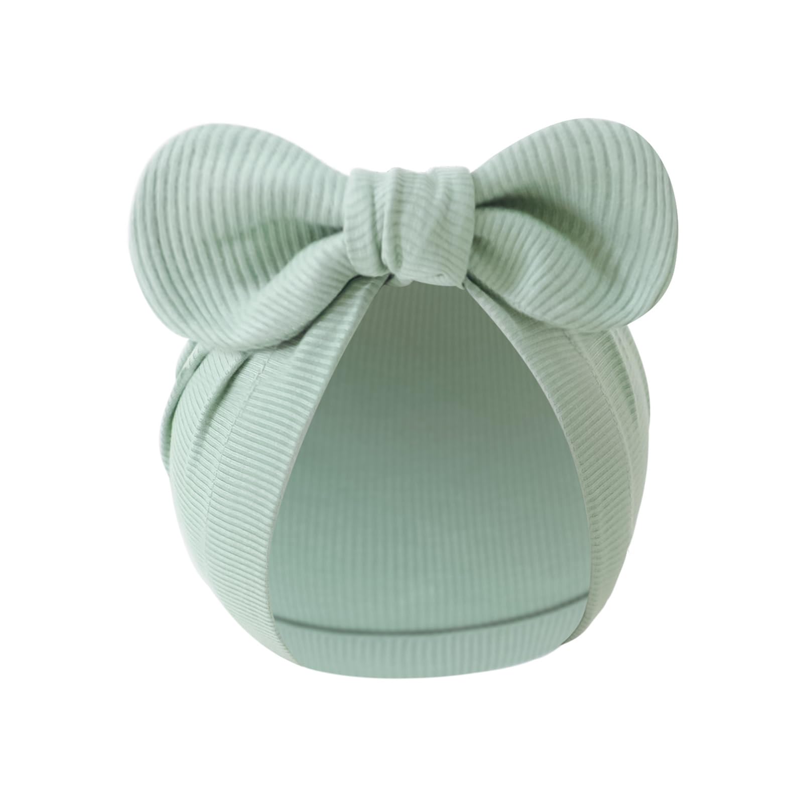 Xjdzineq Baby Bonnet Hat Cotton Newborns Bowknot Fetal Caps Color Headwear for 0 to 3 Months Unisex Infant Bowknot