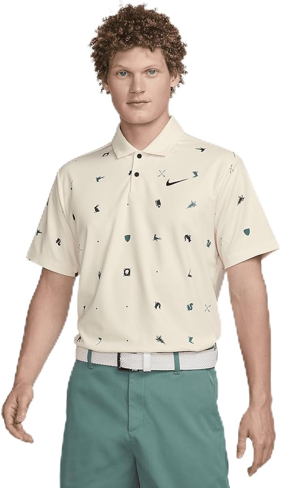 Amazon.com: Nike Tour Men's Dri-FIT Golf Polo (Coconut Milk/Black