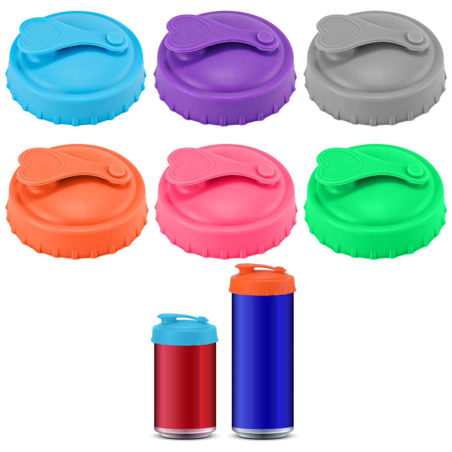 HAZMA 6 Pièces Bouchons Pour Canette De Boisson, Idéal Pour Sodas