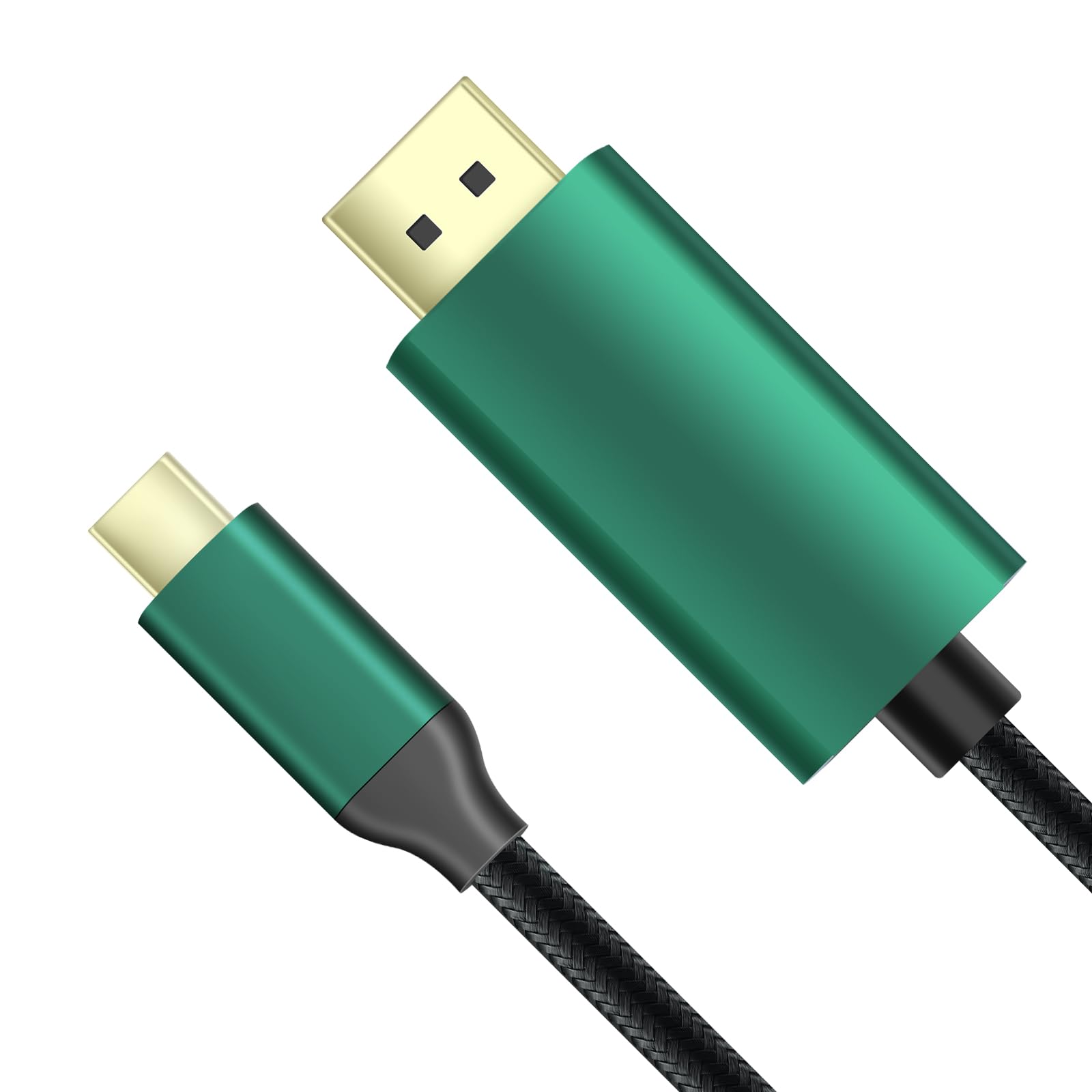 GiantMatrix USB C to DisplayPort kvm Switch Cable ?Support 8K@60Hz, 4K@144Hz, 2K@240Hz, 5K Type C to DP 1.4 Cable, Compatible for MacBook Pro M1 M2, Mac Studio, Mac Mini, XPS, 6 ft