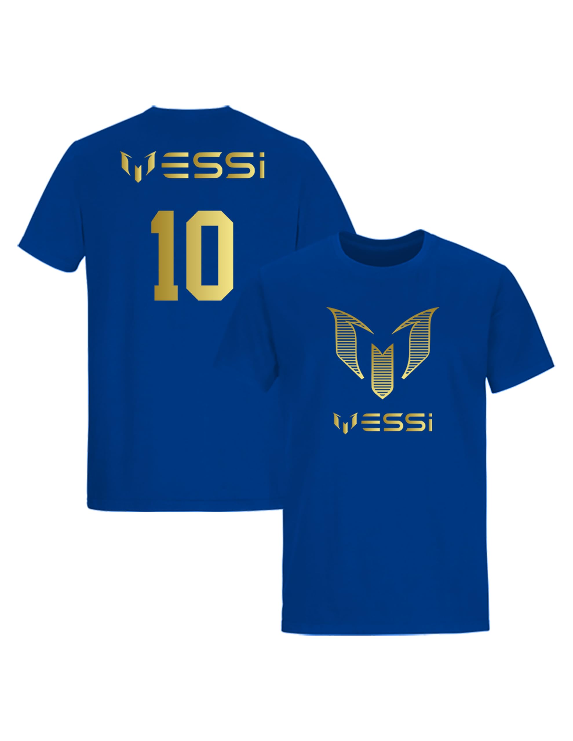 Daily Apparel Inspired Messi #10 Goat Unisex Soccer T-Shirt - Inspired Jersey Design | Ideal Football Gift for Kids & Adults Royal